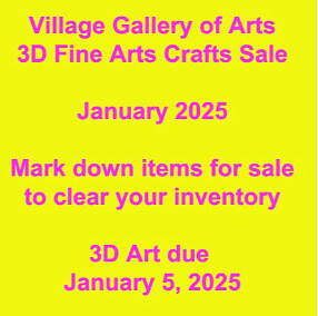 January 3D Fine Arts Crafts sale